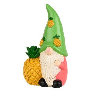 Dobar Gartenzwerg Design Ananas Kunstharz 11 cm x 8 cm x 20 cm