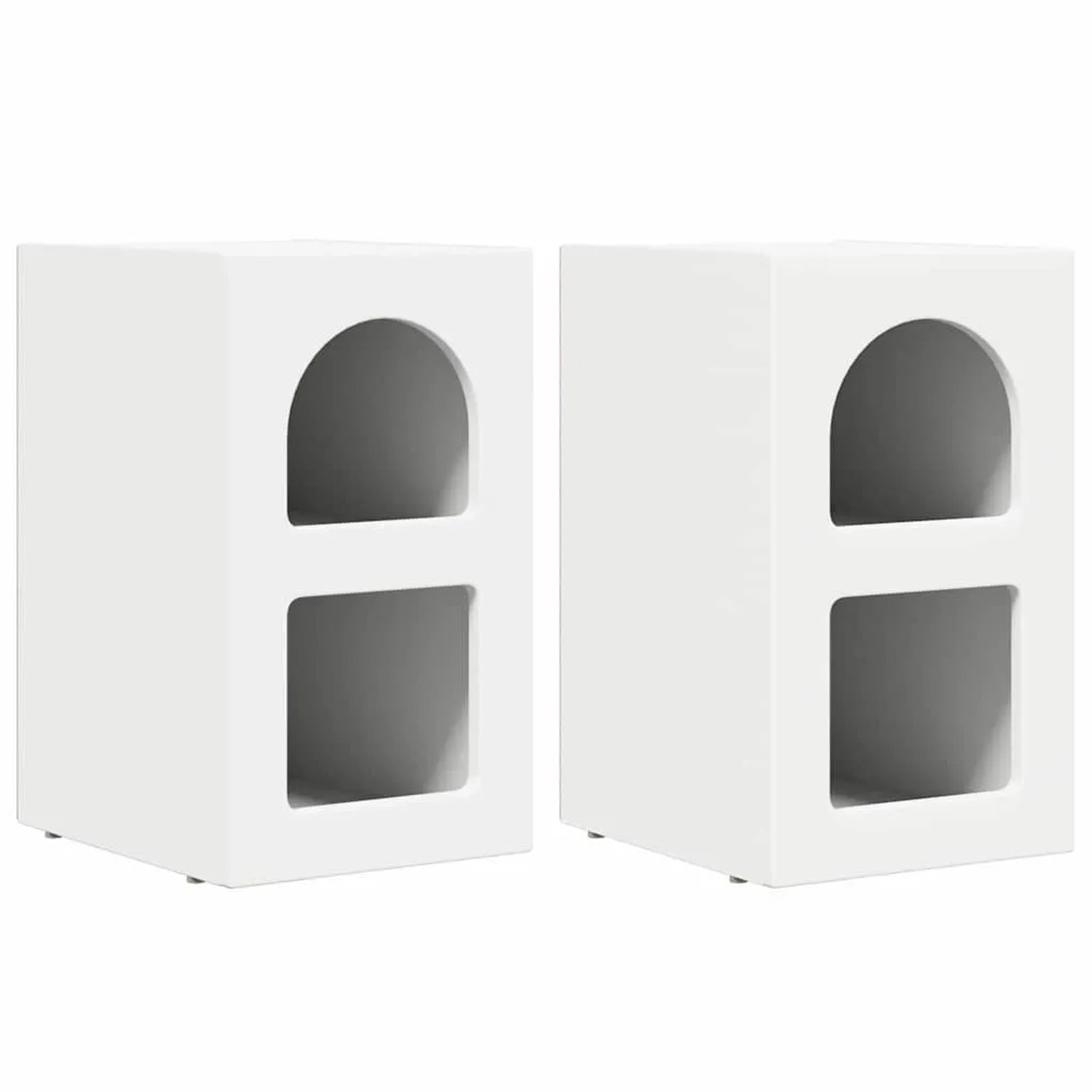 vidaXL Nachttisch 2 Stk Weiß 29,5 x 35 x 50 cm Holzwerkstoff 891225 günstig online kaufen