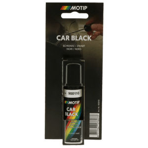 Motip Lackstift Auto Schwarz Glänzend 12 ml. Für Lackreparatur, Kratzer und Steinschläge am Fahrzeug.