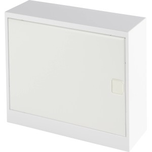 Gewiss Kleinverteiler, 1-reihig, 12 TE, Aufputz, mit Klemmleiste, weiß.