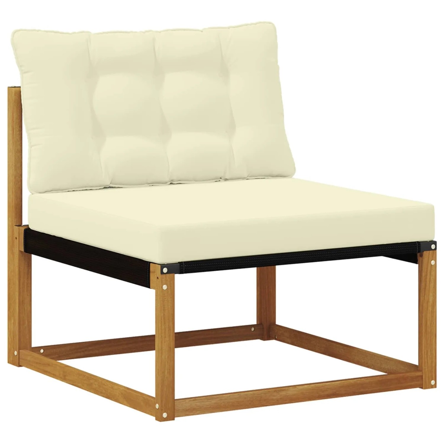 vidaXL Outdoor Mittelsofa Massivholz Akazie Natur 900633