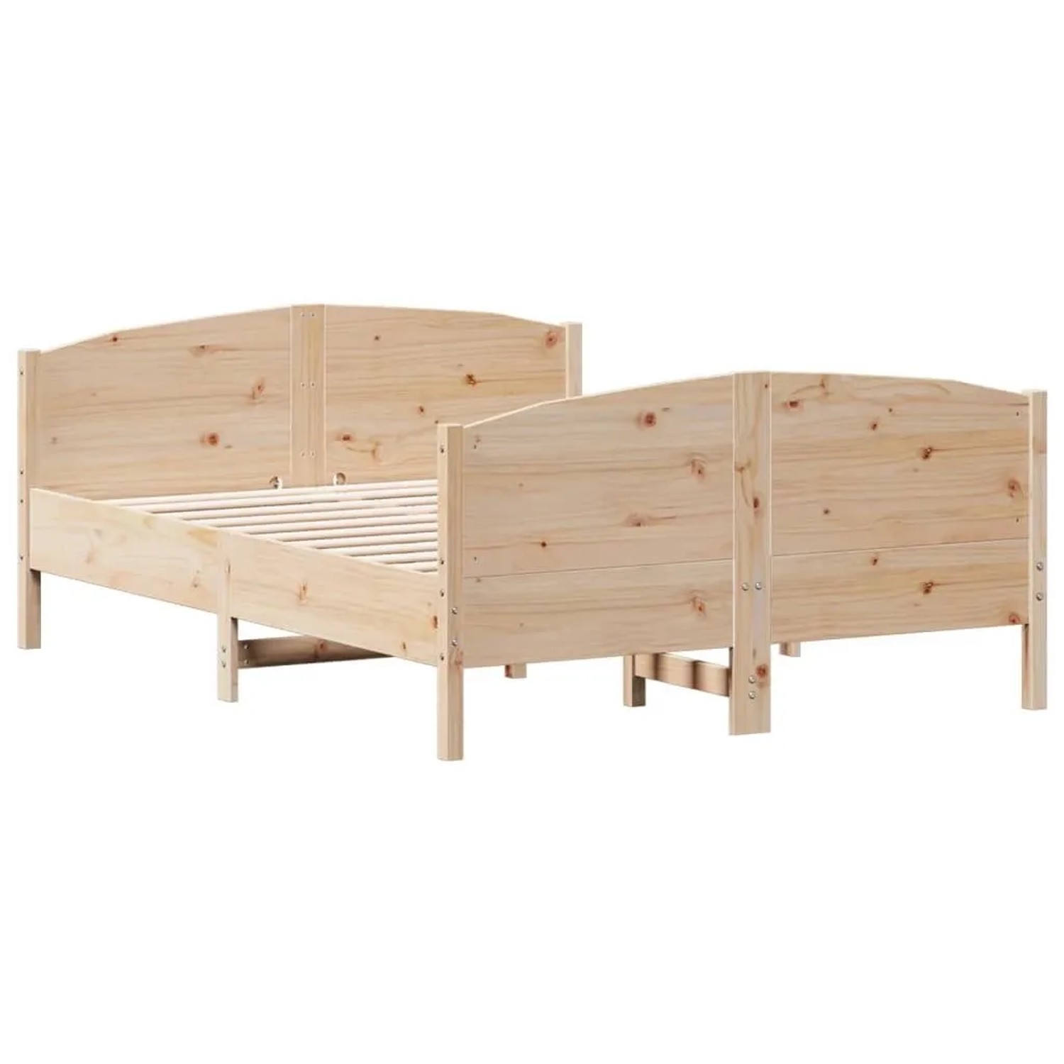vidaXL Massivholzbett ohne Matratze 140x190 cm Kiefernholz 3216179 günstig online kaufen