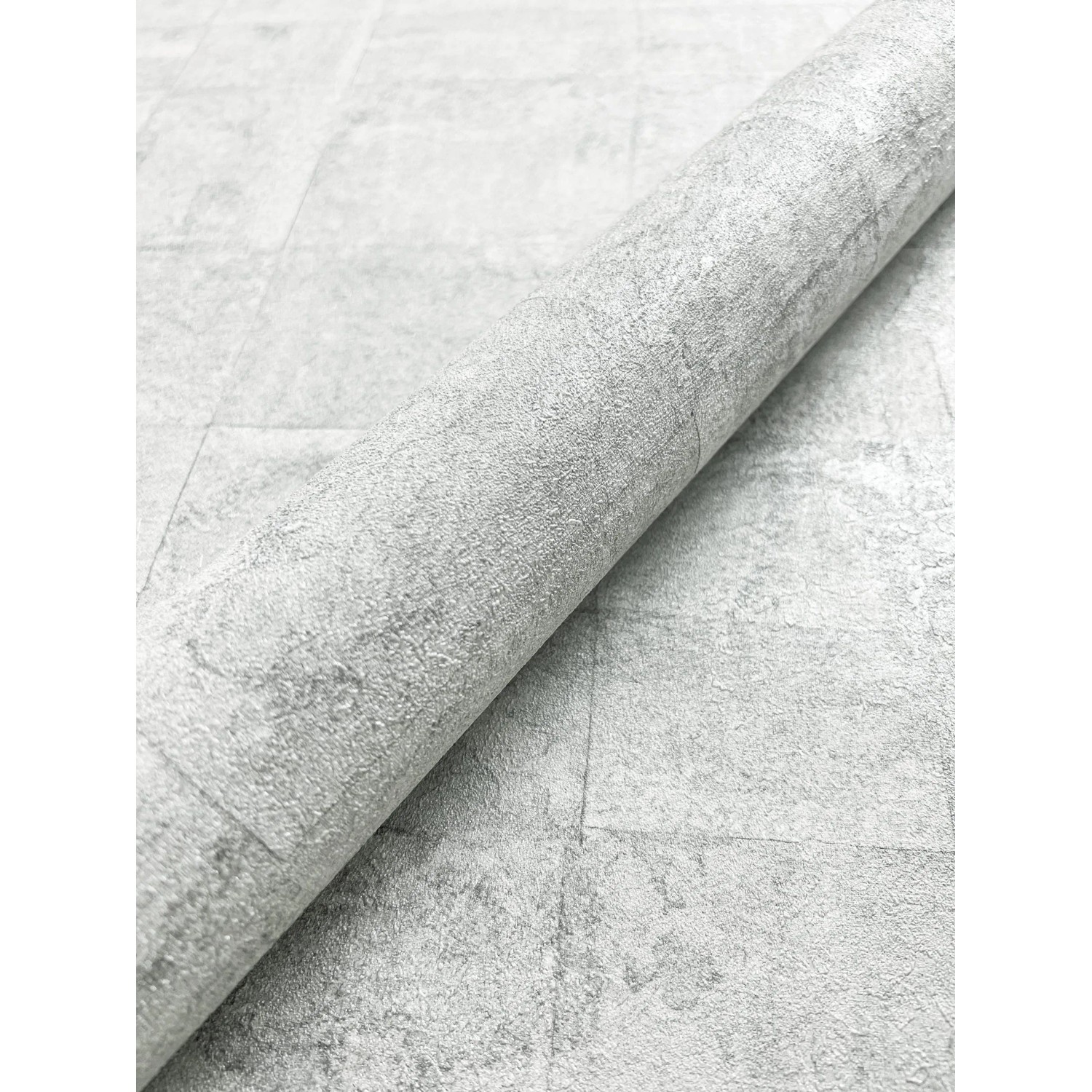 Newroom Vliestapete Madou Silver Quadrate Modern FSC® günstig online kaufen