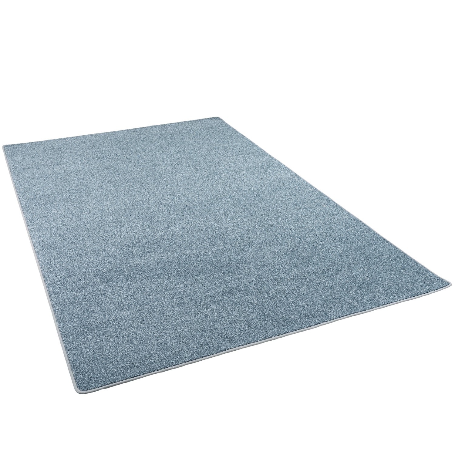 Snapstyle Hochflor Velours Teppich Luna Mix Blau 160x160cm günstig online kaufen
