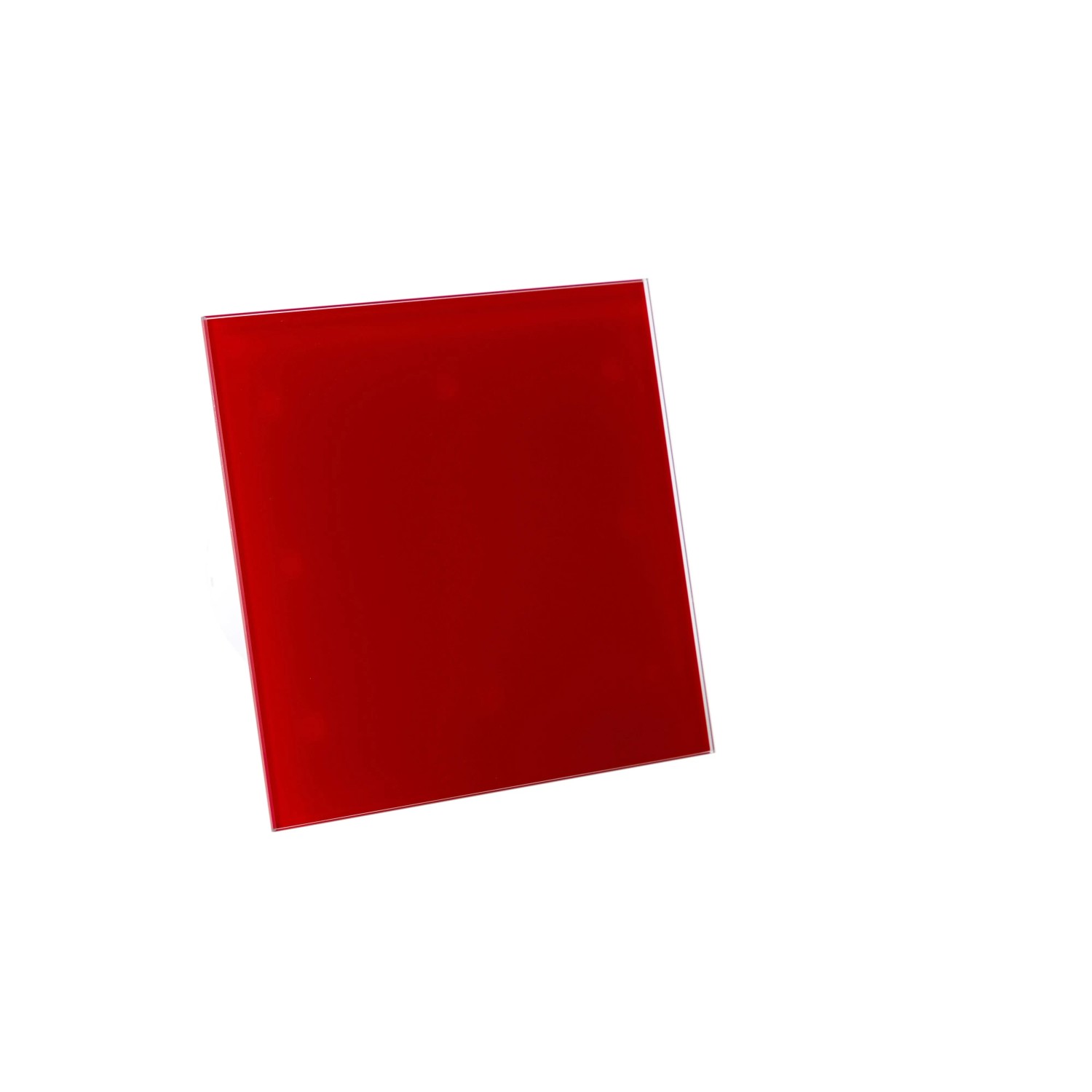 AWENTA Kleinraumventilator mit roter Glasabdeckung.