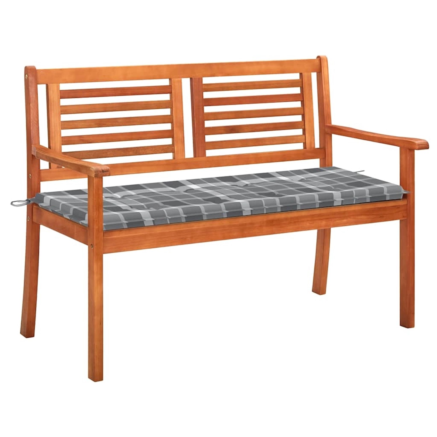 vidaXL 2-Sitzer-Gartenbank mit Auflage 120 cm Massivholz Eukalyptus 3060983 günstig online kaufen