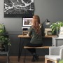 Relaxdays Monitorständer Bambus mit Handyhalter 2 Schubladen 13 cm x 54 cm x 23 cm_3