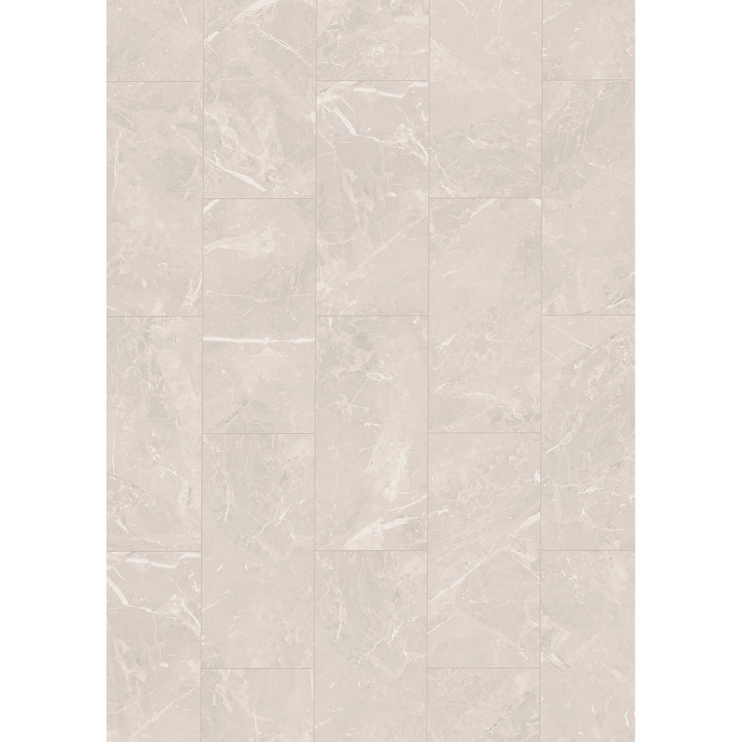 Classen Klick-Vinylboden ECO4All Style Veneto Bianco in Steinoptik, verlegt.