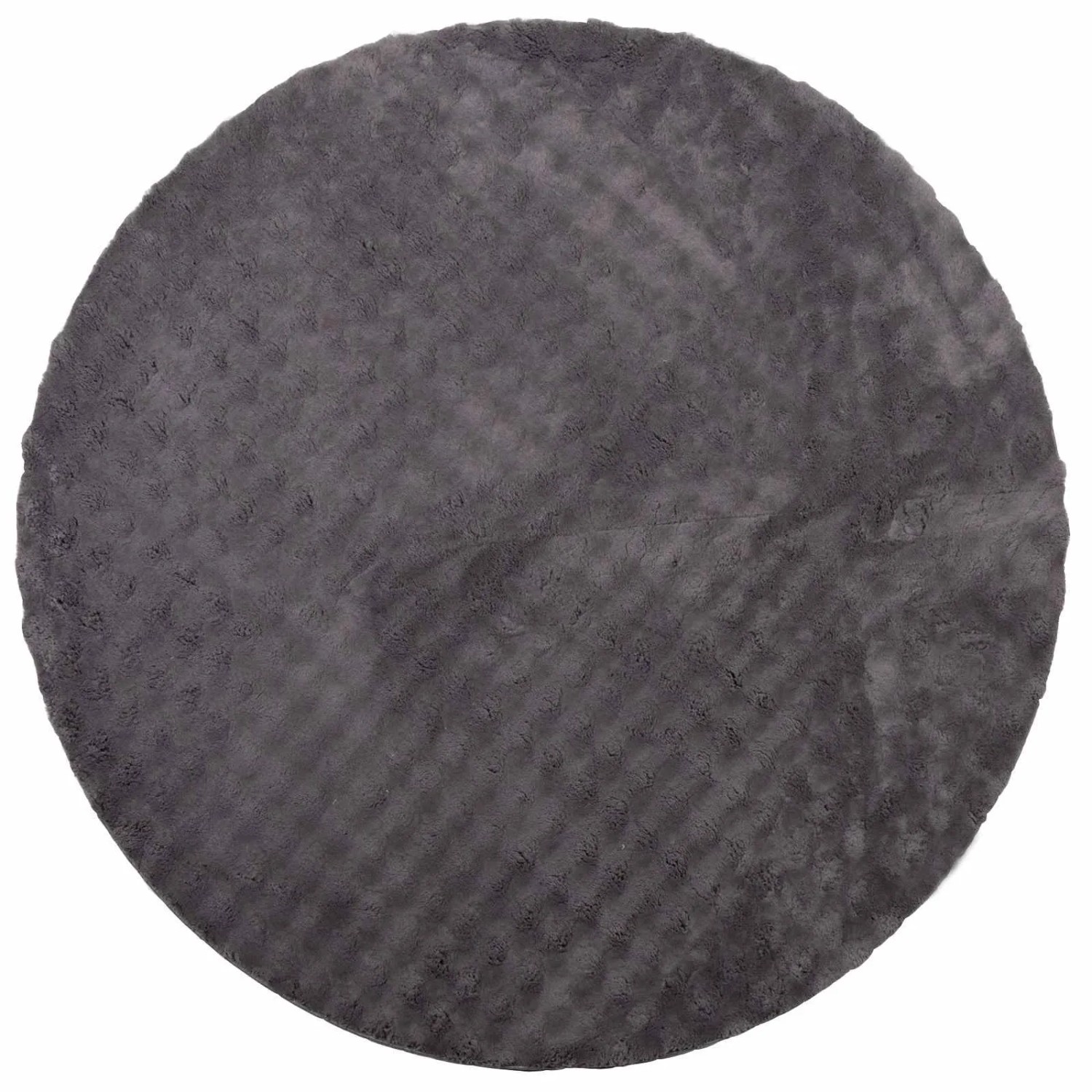 vidaXL Bereichsteppiche Rund SIROLO Anthrazit Ø 160 CM Polyester 42022789