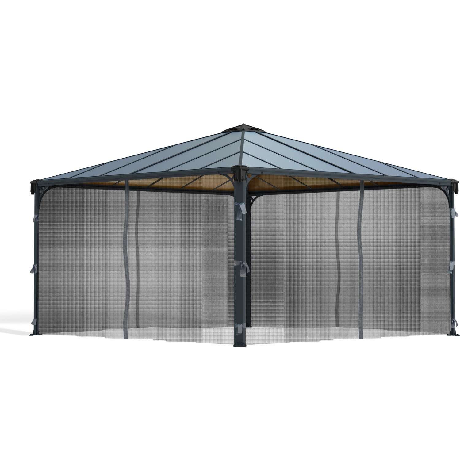 Palram - Canopia Insektenschutznetz für Pavillons 4,3 m x 4,3 m Grau