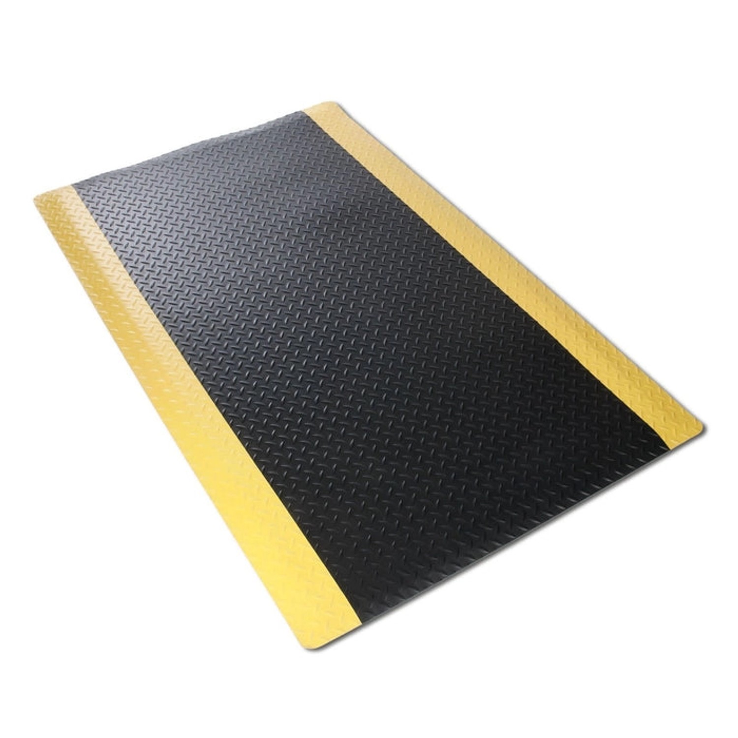 KARAT Anti-Ermüdungsmatte Dyna-Protect Diamond 120 x 1500 cm Schwarz-Gelb günstig online kaufen