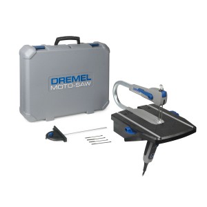 Dremel Moto-Saw MS 20 Dekupiersäge mit Zubehör und Transportkoffer.