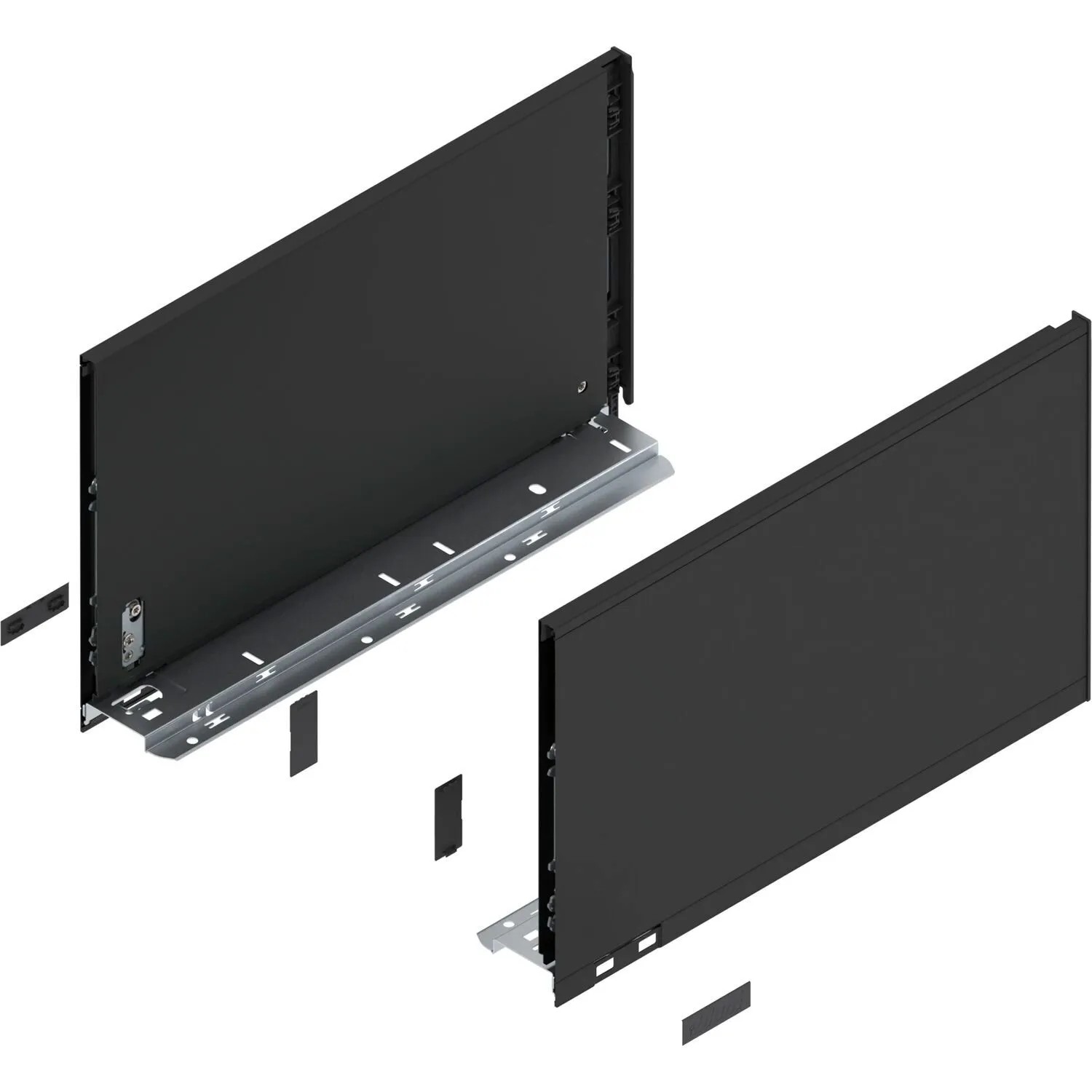 Blum Zarge Legrabox Pure Höhe F Nennlänge 400 mm Carbonschwarz Matt