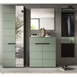 Inn.Furn Garderoben-Set 4-teilig in Salbei und Grau 220 cm Cooper