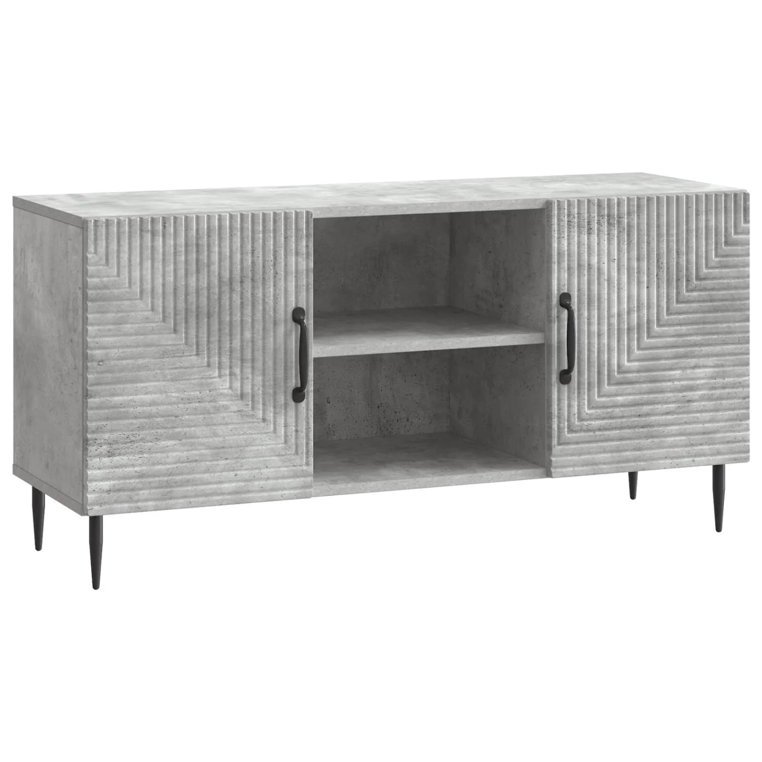vidaXL TV-Schränk Betongrau 102 x 34,5 x 50 cm Holzwerkstoff 894928