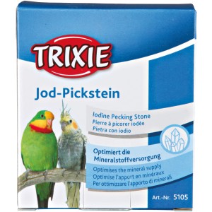 Trixie Jod-Pickstein, 90g, für Vögel zur Schnabelpflege und Mineralversorgung.