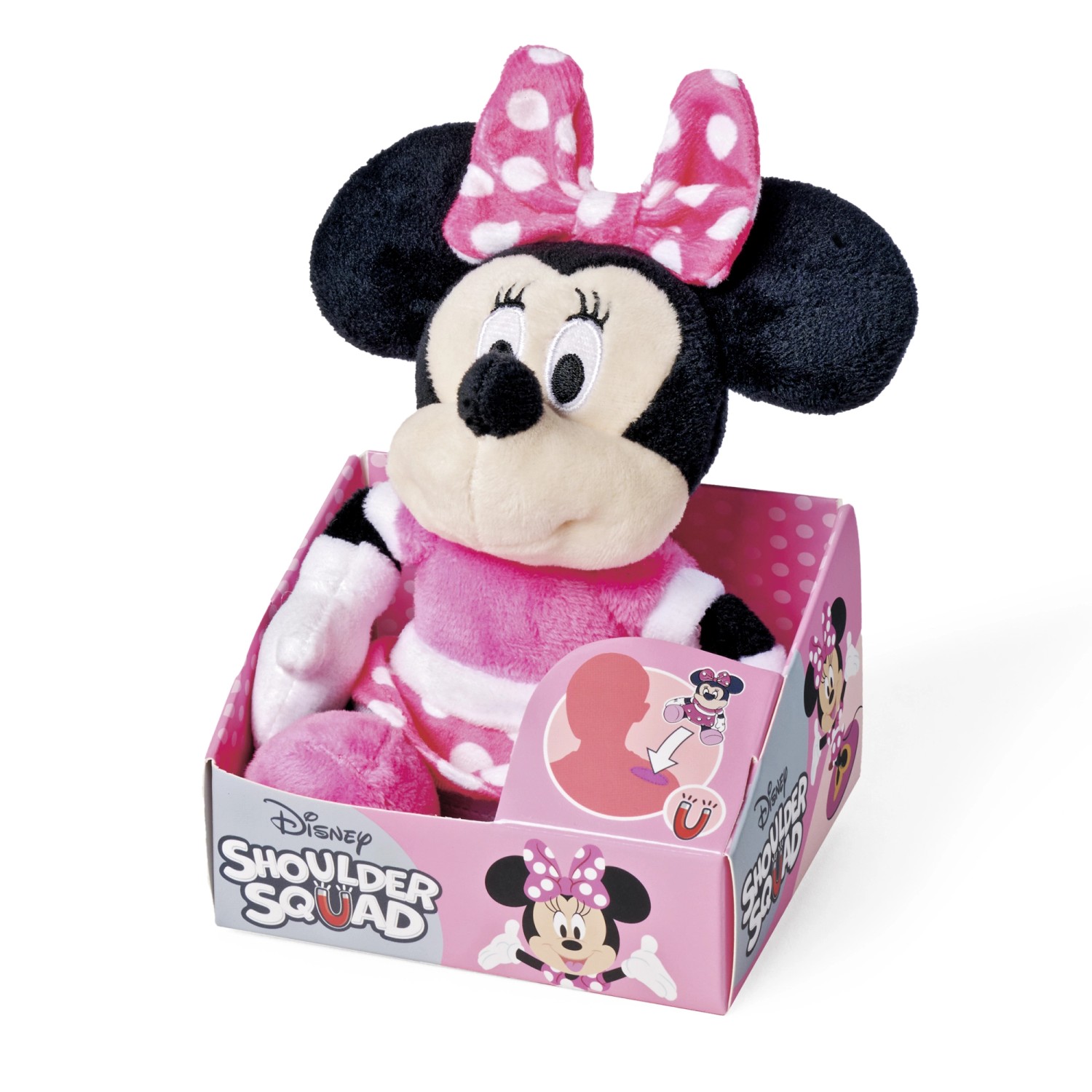 Disney Plüschfigur Minnie Maus Schulterplüsch 12 cm Pink günstig online kaufen