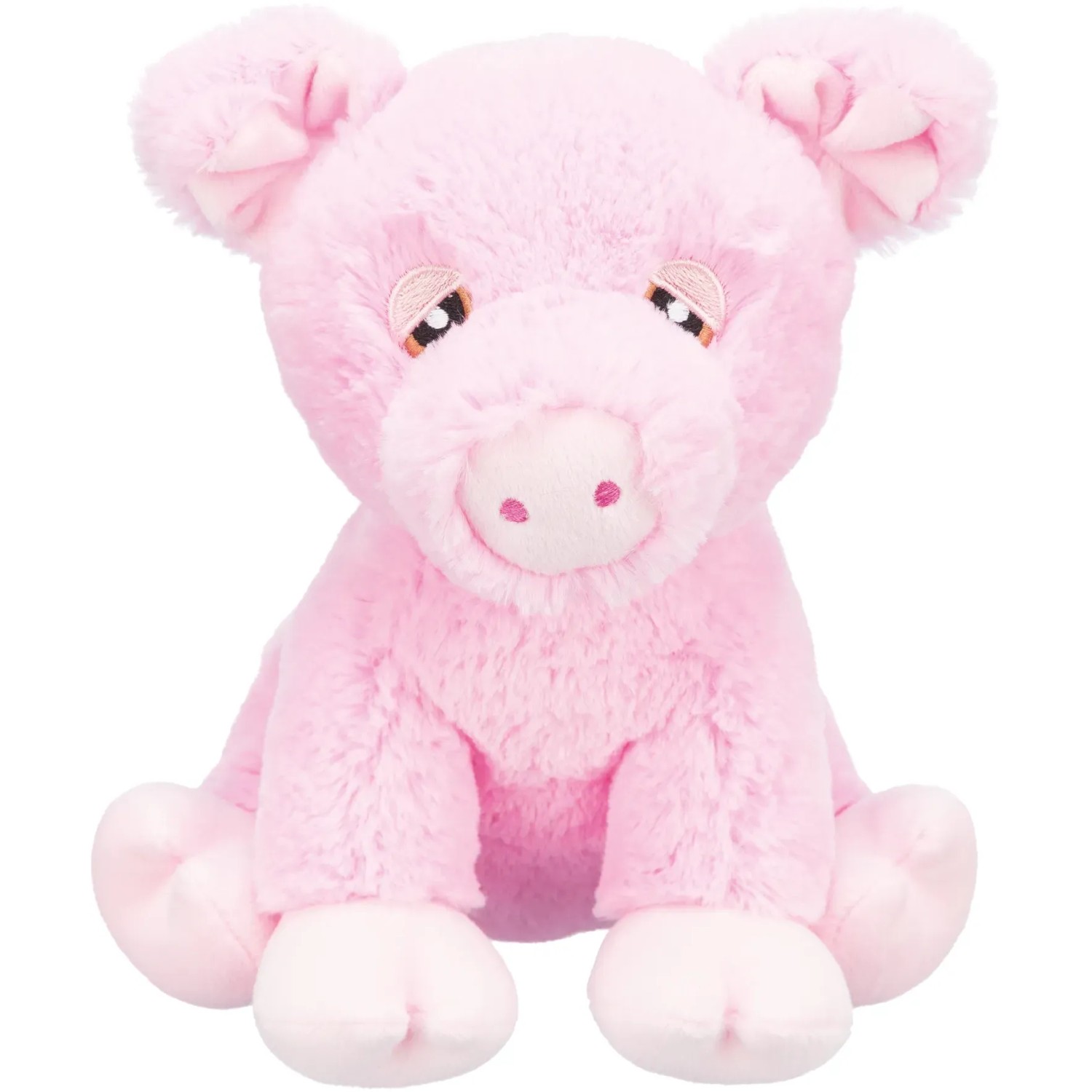 Trixie Schweinchen Edison Plüsch Recycelt 24 cm Grau