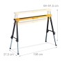 Relaxdays Arbeitsbock 2er Set Stahl Orange Höhenverstellbar 91,5 cm x 106 cm x 50 cm_4