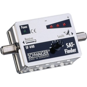 Schwaiger SAT Finder Standard 3 und 1 LED zur Satellitenantennen Ausrichtung.
