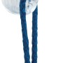 Transparent Ovalhaken von Wenko im 3er-Set mit blauem Handtuch.