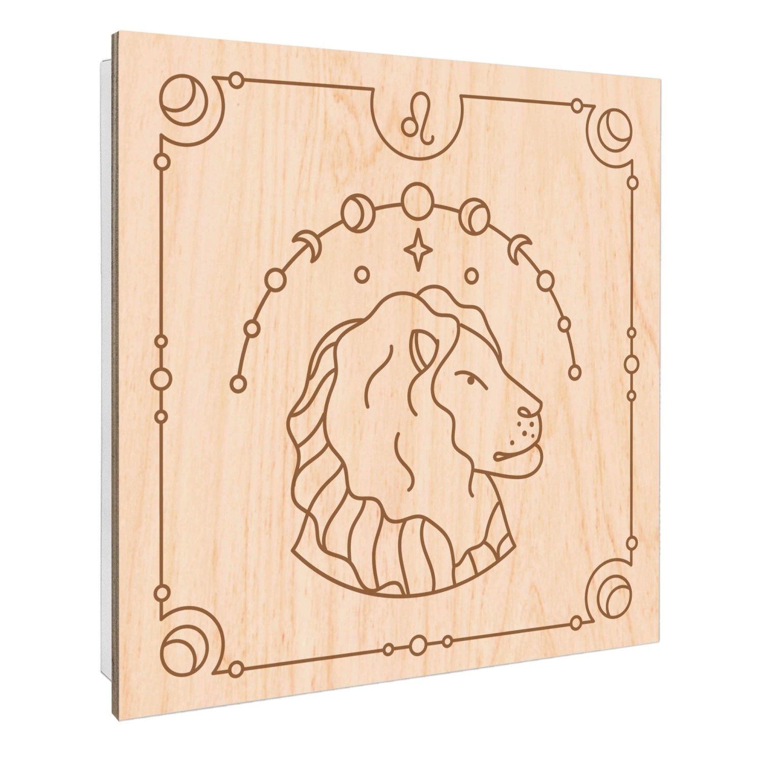 Banjado Schlüsselkasten mit Holzfront 30x30cm Weiß Scharnier Links 50 Haken günstig online kaufen