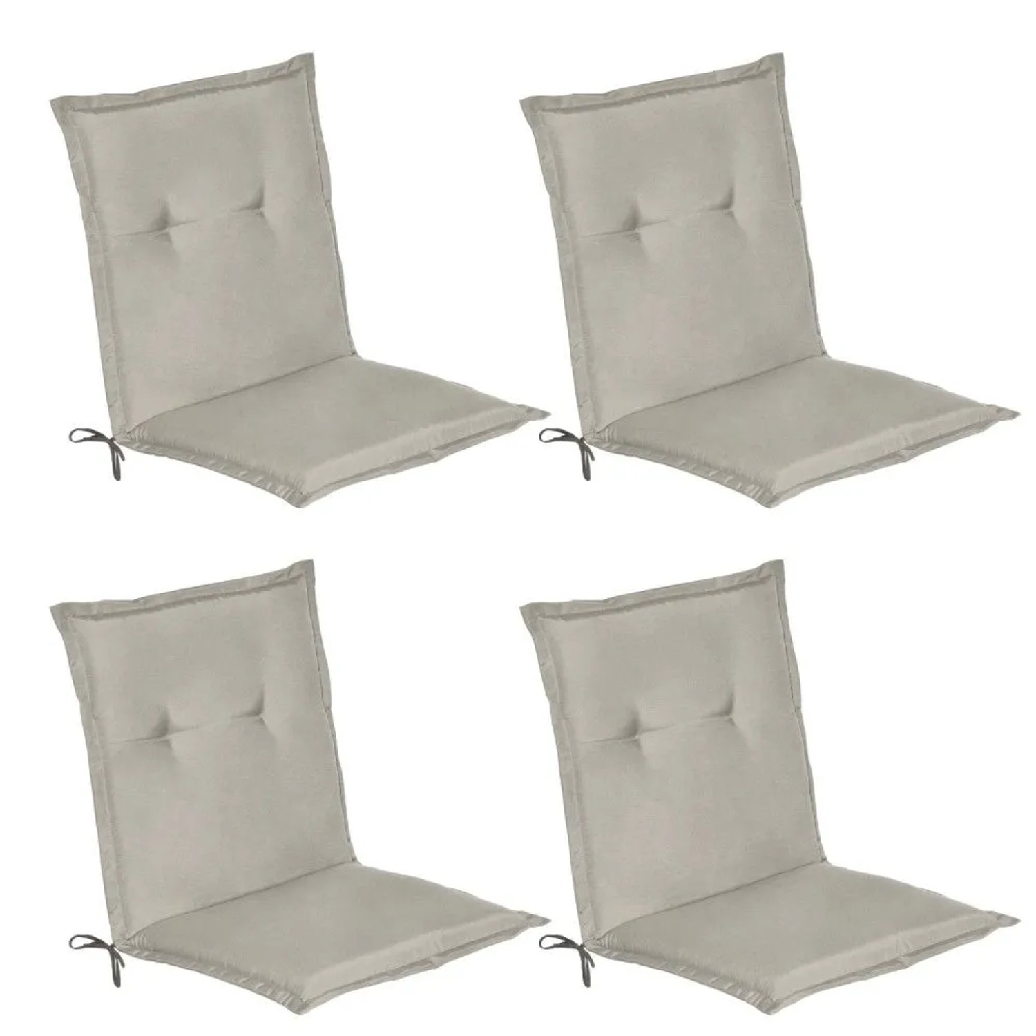 Beautissu Loft NL Niederlehner 100x50x6cm Hellgrau 4tlg