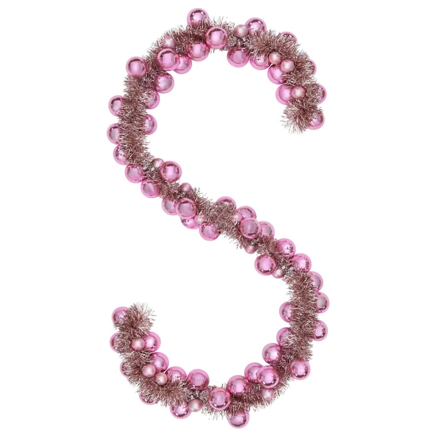 vidaXL Weihnachtskugelgirlande Rosa 186 cm Polystyrol 42019690 günstig online kaufen