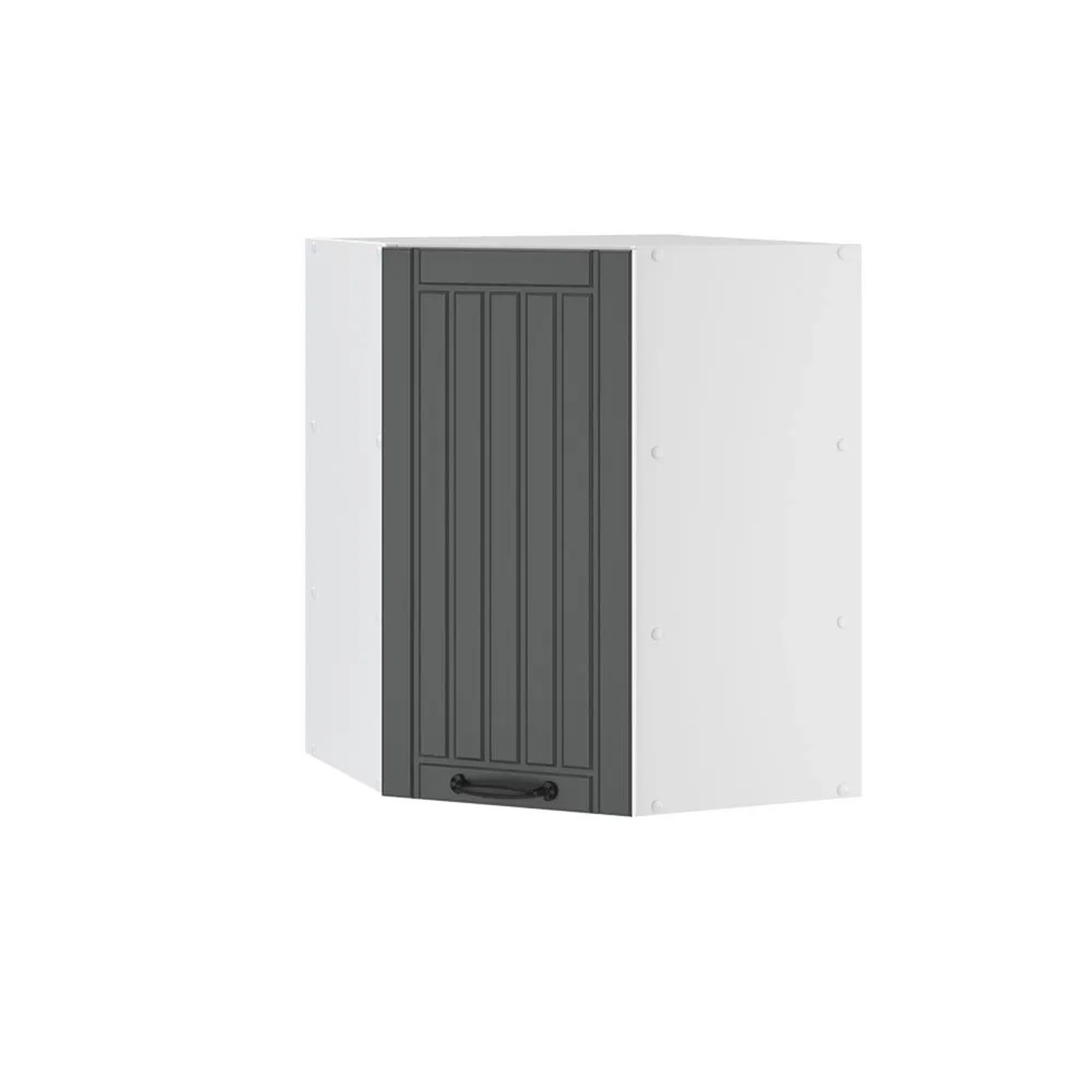 Vicco Eckhängeschrank Fame-Line Küchen-Eckschrank Anthrazit Weiß 57 cm