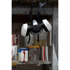 Dräger X-plore 3300 Halbmaske Lackiererset mit A2P3 Filter, Größe S, für Atemschutz beim Lackieren.