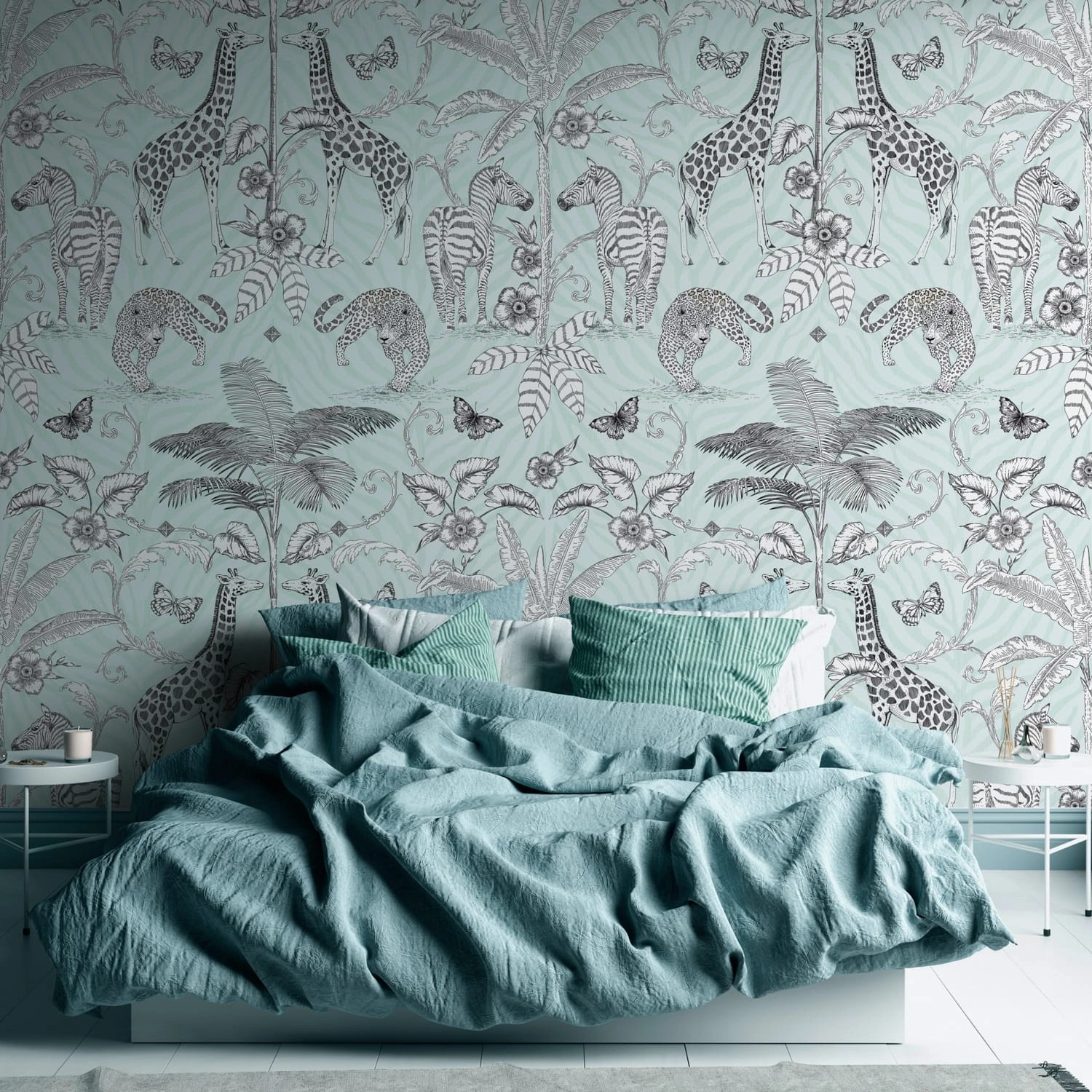 PROFHOME 392051-GU Fototapete Tiermotiv Matt Schwarz Weiß Grau 1,59 m x 2,8 günstig online kaufen