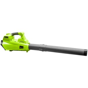 Zipper Akku-Laubbläser ZI-LBR 40 V in Grün und Grau. Laubbläser für Gartenarbeiten.