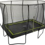 Schwarzes EXIT Silhouette Gartentrampolin, 214x305cm, mit Sicherheitsnetz.