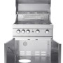 MyOutdoorKitchen Freistehender Gasgrill mit 4 Brennern und Infrarotbrenner Stainless Collection_2