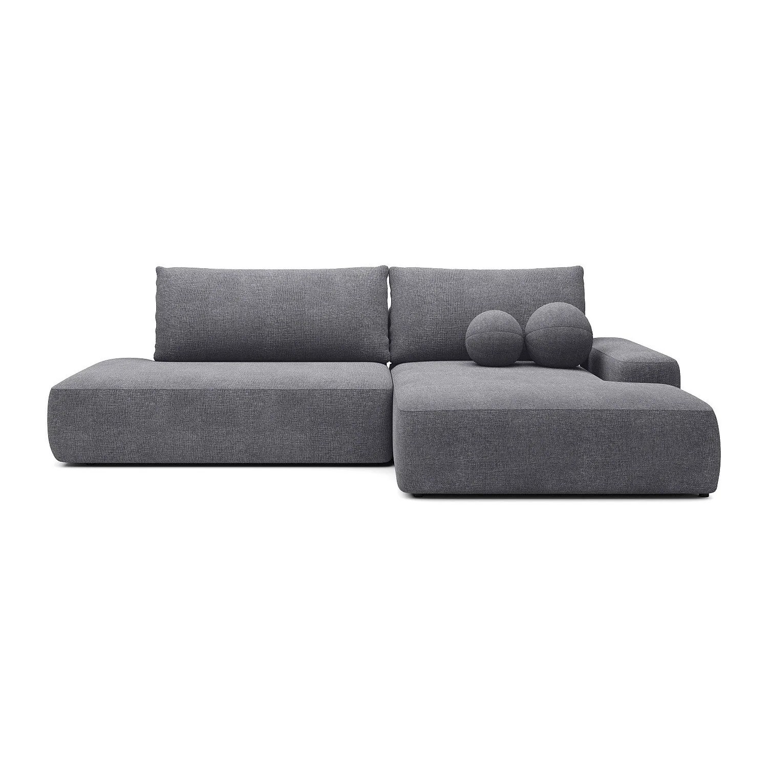 Vente-unique Schlafsofa Daviso Grau 276 cm