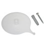 Gardinia Deckenträger, 2er-Pack, weiß, für 3-läufige Aluminium-Vorhangschiene, inkl. Schraube und Dübel.
