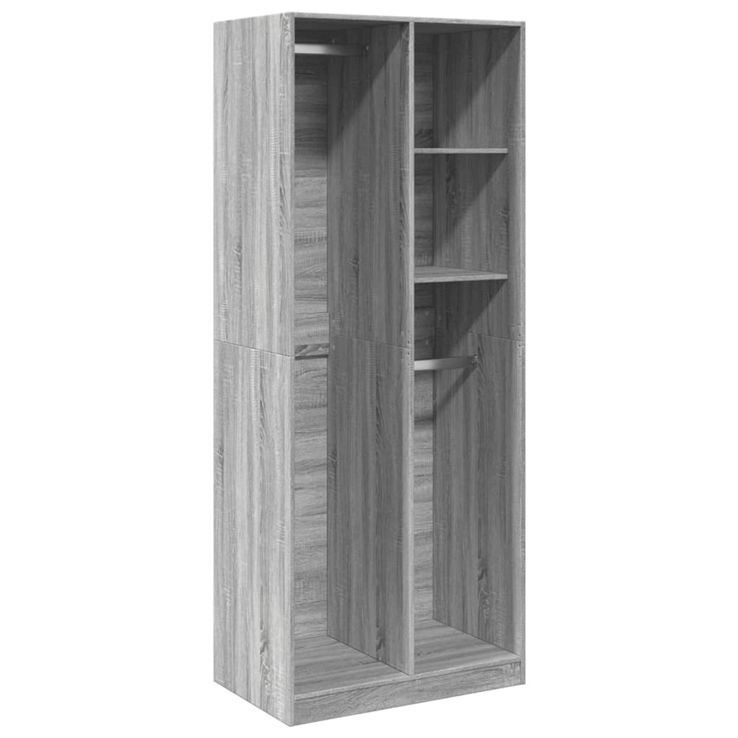 vidaXL Kleiderschrank Grau Sonoma 80x50x200 cm Holzwerkstoff 3307761 günstig online kaufen