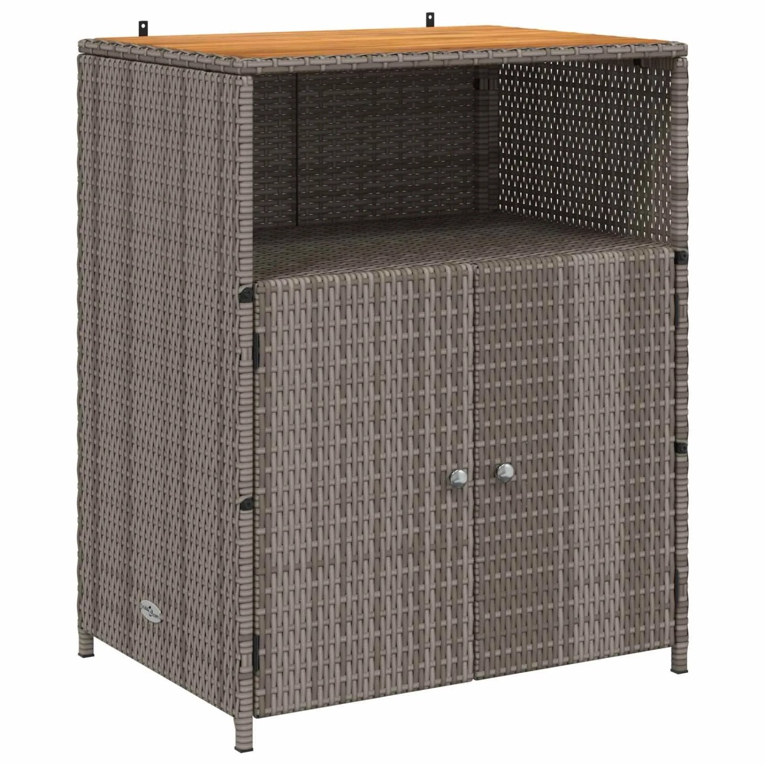 vidaXL Schrank mit Tür Grau 70 x 50 x 87 cm Polyester und Roly Ratten 42026913