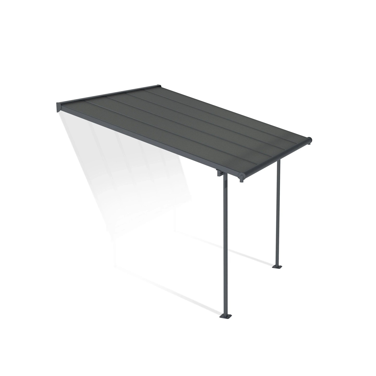 Canopia Terrassenüberdachung Capri 305 cm x 300 cm Anthrazit Grau
