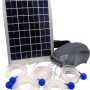 Ubbink AIR Solar 600 Teichbelüftungspumpe mit Solarmodul, Pumpe, Schläuchen und Ausströmern.