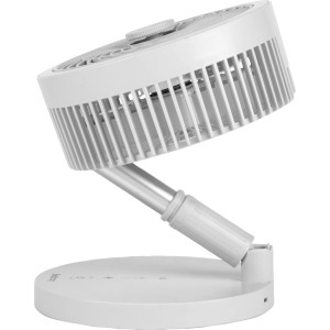 Weißer Beldray 3 in 1 Standventilator (Ø 17,5 cm), neigbar und faltbar.