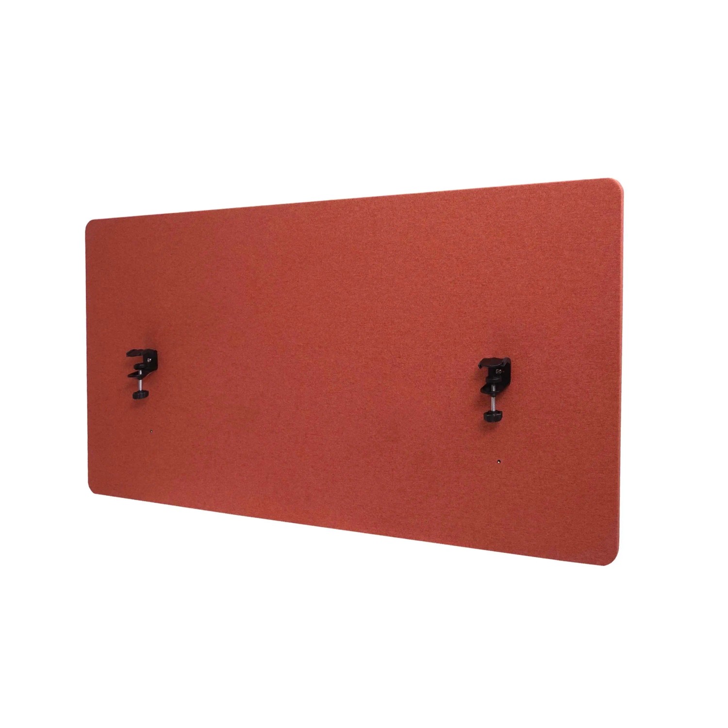 Proregal Akustik-Tischtrennwand HxBxT 60x120x2 cm Doppelwandig Stoff Braun günstig online kaufen