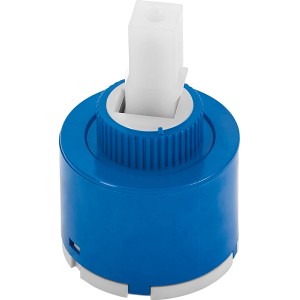 Blaue 40 mm Keramikkartusche für Niederdruck Küchenarmatur, Ersatzteil.