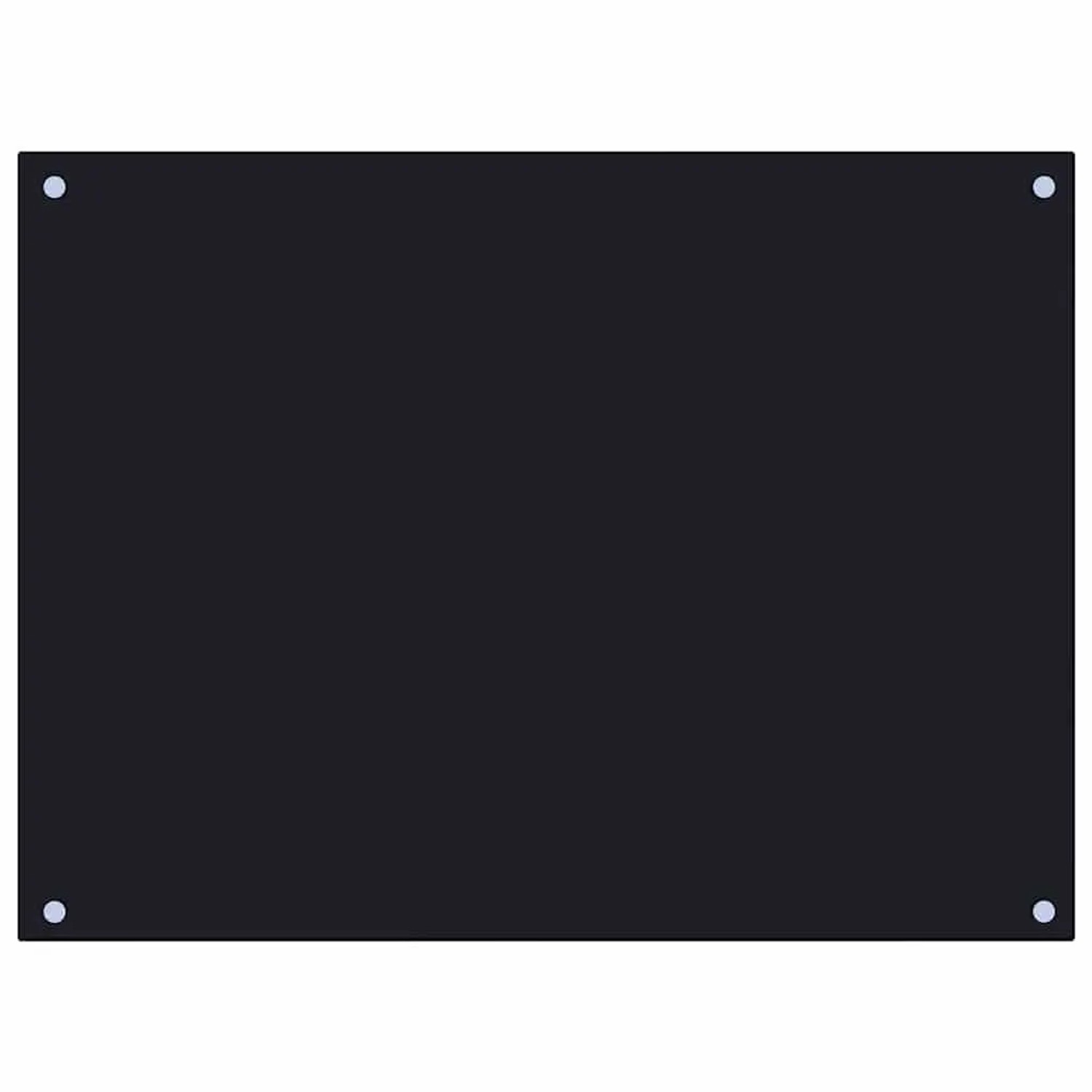 DELUKE Küchenrückwand Glas 80x60cm Schwarz Wandverklediung Küche Wandschutz Spritzschutz Herdspritzschutz Glasplatte