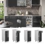 Vicco Küchenunterschrank R-Line Anthrazit Hochglanz Weiß 30 cm AP Anthrazit_2