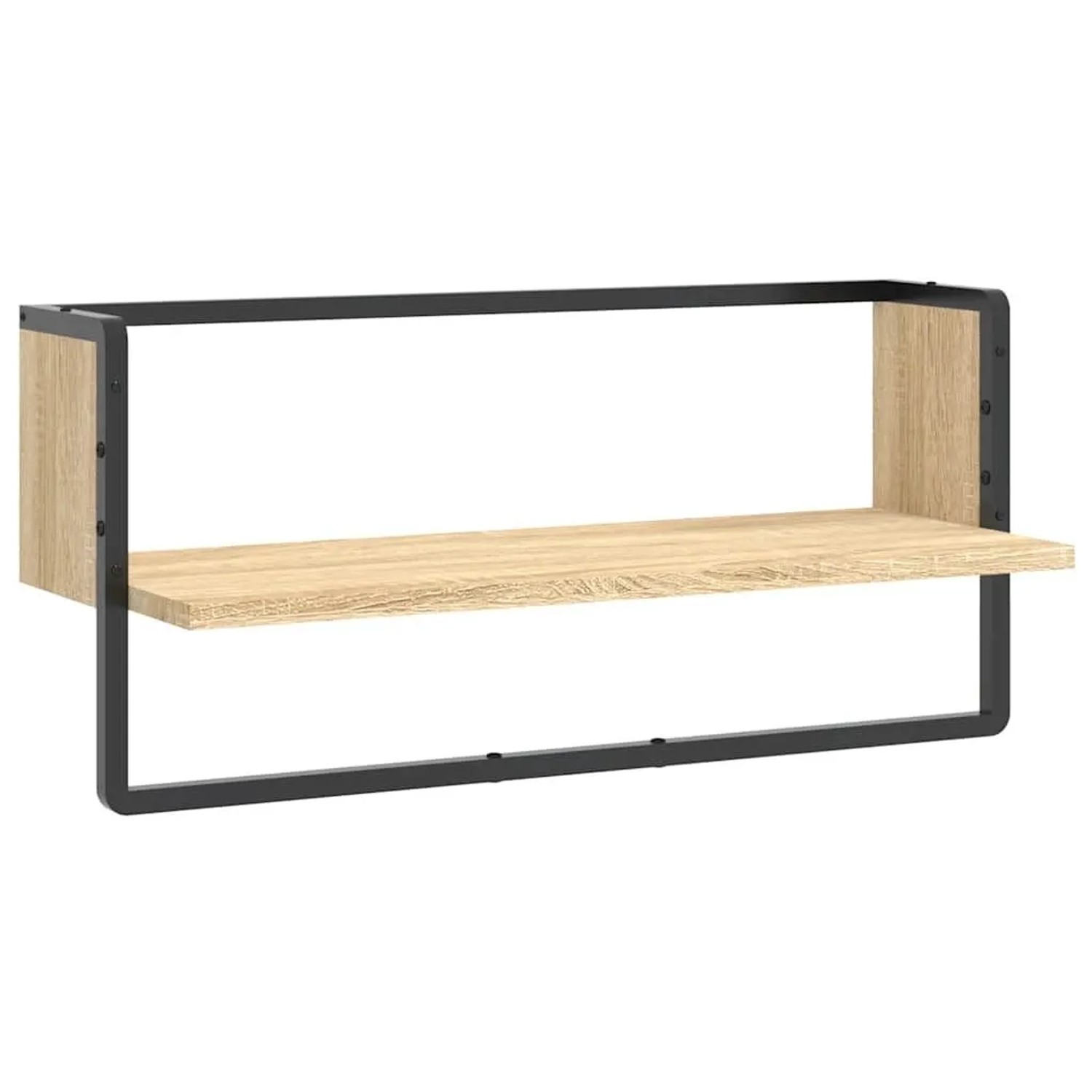 vidaXL Wandregal mit Stange Sonoma-Eiche 65x25x30 cm 836289