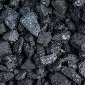 Nahaufnahme von Anmag Steinkohle (25-60mm) für Öfen und Kamine.