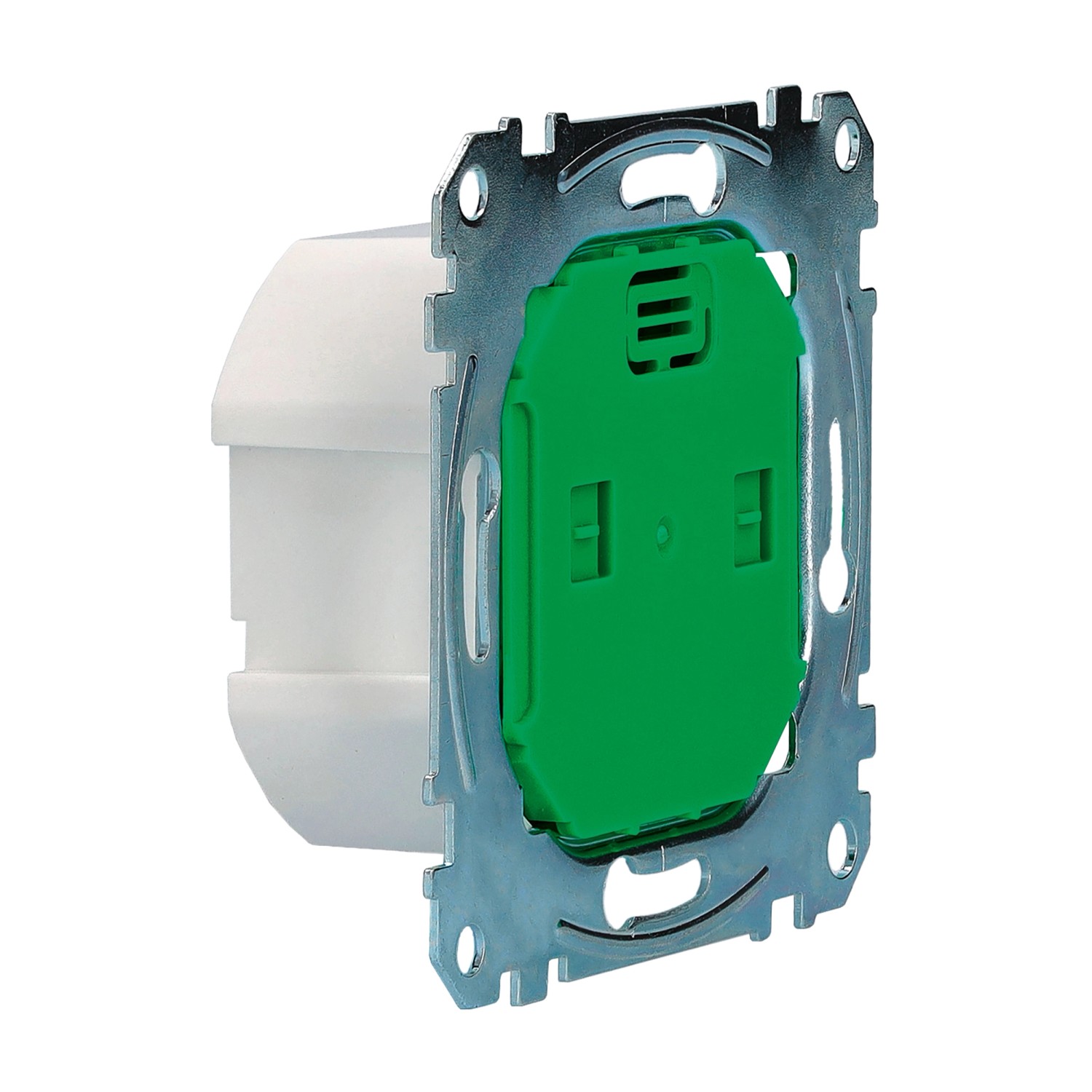 Merten Connected Raumtemperaturregler-Einsatz MEG5777-0000 für Hausautomation, Detailansicht.