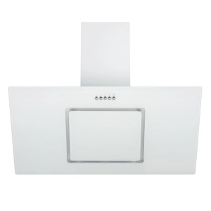 Weiße Respekta Dunstabzugshaube CH22010WBZ Glas 60 cm, Kopffreihaube mit Glasschirm.