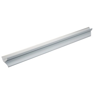 LUX Dreikant-Beschneidelineal, 60 cm, aus Aluminium mit Schneidkante für präzise Schnitte.